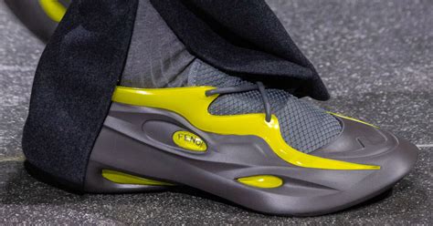 fendi lycra sneakers|Fendi yellow peekaboo.